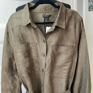 BANANA REPUBLIC VEGAN‎ SUEDE COAT
